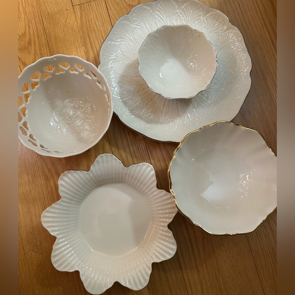 Lot of 4 Lenox Serving Dishes